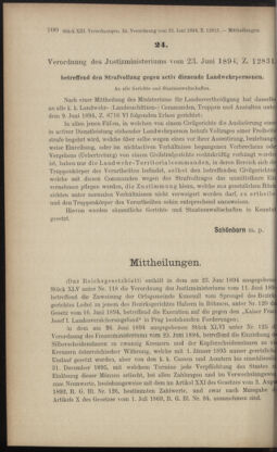 Verordnungsblatt des K.K. Justizministeriums 18940705 Seite: 2