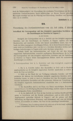 Verordnungsblatt des K.K. Justizministeriums 18940816 Seite: 2