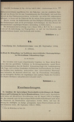 Verordnungsblatt des K.K. Justizministeriums 18941009 Seite: 3