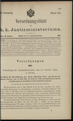 Verordnungsblatt des K.K. Justizministeriums