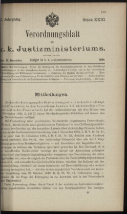 Verordnungsblatt des K.K. Justizministeriums