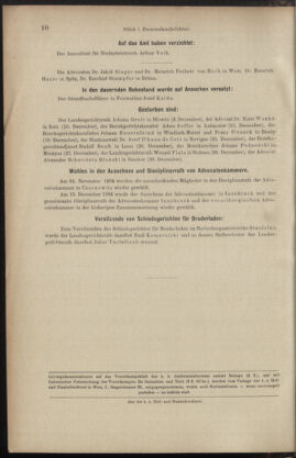 Verordnungsblatt des K.K. Justizministeriums 18950112 Seite: 10