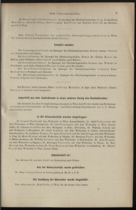 Verordnungsblatt des K.K. Justizministeriums 18950112 Seite: 9