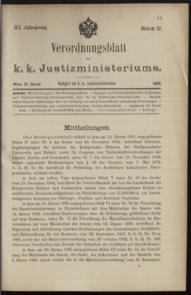 Verordnungsblatt des K.K. Justizministeriums