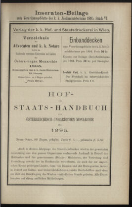 Verordnungsblatt des K.K. Justizministeriums 18950330 Seite: 7