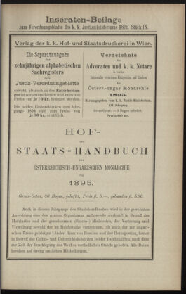 Verordnungsblatt des K.K. Justizministeriums 18950511 Seite: 7