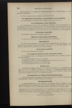 Verordnungsblatt des K.K. Justizministeriums 18951211 Seite: 6