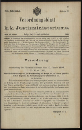 Verordnungsblatt des K.K. Justizministeriums