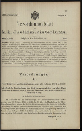 Verordnungsblatt des K.K. Justizministeriums