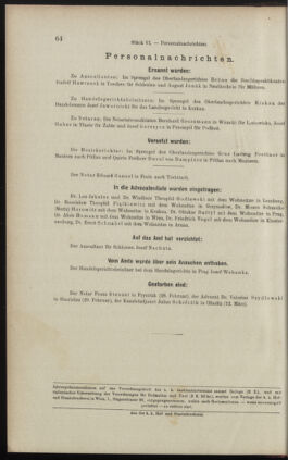 Verordnungsblatt des K.K. Justizministeriums 18960318 Seite: 12