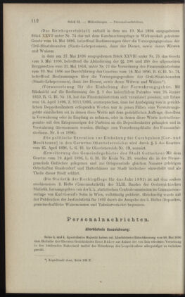 Verordnungsblatt des K.K. Justizministeriums 18960603 Seite: 6