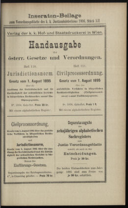 Verordnungsblatt des K.K. Justizministeriums 18960618 Seite: 11