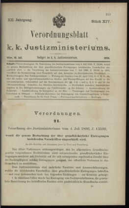 Verordnungsblatt des K.K. Justizministeriums