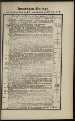 Verordnungsblatt des K.K. Justizministeriums 18960912 Seite: 7