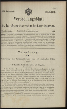 Verordnungsblatt des K.K. Justizministeriums