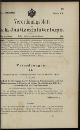 Verordnungsblatt des K.K. Justizministeriums