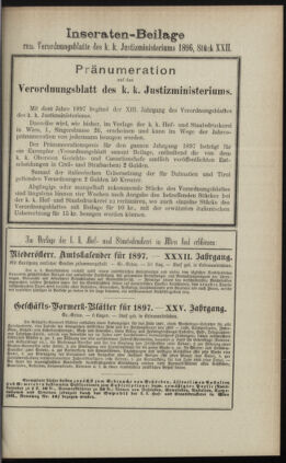 Verordnungsblatt des K.K. Justizministeriums 18961128 Seite: 15