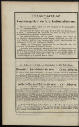 Verordnungsblatt des K.K. Justizministeriums 18961212 Seite: 8