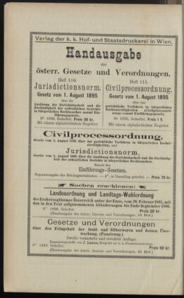 Verordnungsblatt des K.K. Justizministeriums 18961231 Seite: 192