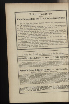 Verordnungsblatt des K.K. Justizministeriums 18970114 Seite: 12