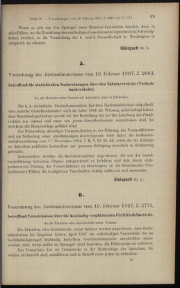 Verordnungsblatt des K.K. Justizministeriums 18970226 Seite: 3