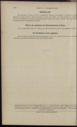 Verordnungsblatt des K.K. Justizministeriums 18970508 Seite: 32