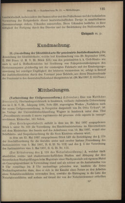 Verordnungsblatt des K.K. Justizministeriums 18970605 Seite: 3