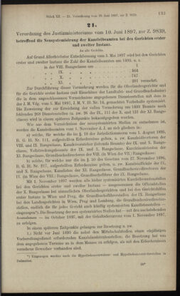 Verordnungsblatt des K.K. Justizministeriums 18970619 Seite: 3