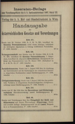 Verordnungsblatt des K.K. Justizministeriums 18970619 Seite: 51