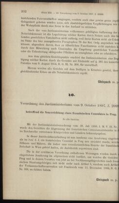 Verordnungsblatt des K.K. Justizministeriums 18971110 Seite: 18