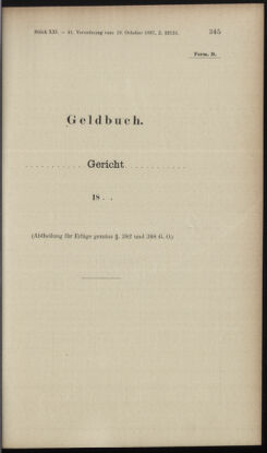 Verordnungsblatt des K.K. Justizministeriums 18971110 Seite: 31