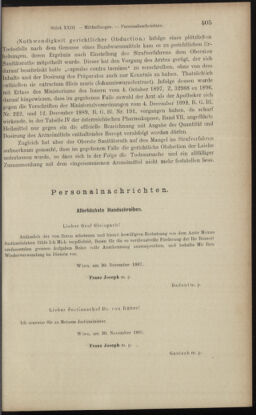 Verordnungsblatt des K.K. Justizministeriums 18971214 Seite: 15