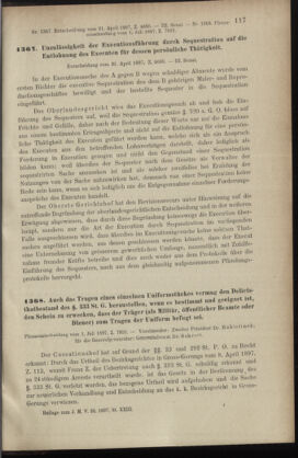 Verordnungsblatt des K.K. Justizministeriums 18971231 Seite: 157