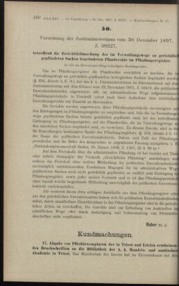 Verordnungsblatt des K.K. Justizministeriums 18971231 Seite: 6