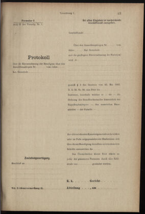 Verordnungsblatt des K.K. Justizministeriums 18990114 Seite: 19