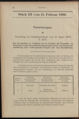 Verordnungsblatt des K.K. Justizministeriums 18990215 Seite: 1