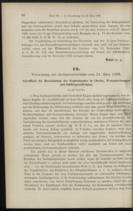 Verordnungsblatt des K.K. Justizministeriums 18990412 Seite: 6