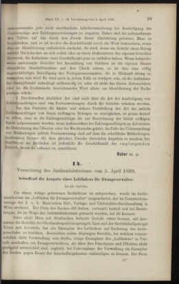 Verordnungsblatt des K.K. Justizministeriums 18990412 Seite: 7