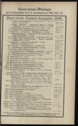 Verordnungsblatt des K.K. Justizministeriums 18990429 Seite: 20