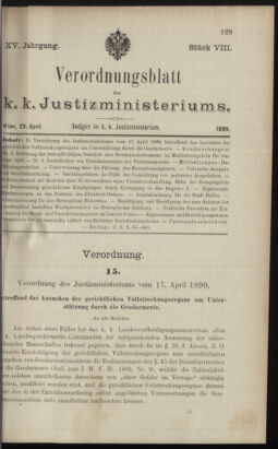 Verordnungsblatt des K.K. Justizministeriums 18990429 Seite: 6