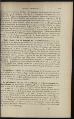 Verordnungsblatt des K.K. Justizministeriums 18990429 Seite: 8