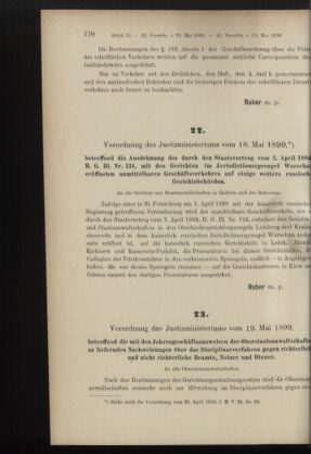 Verordnungsblatt des K.K. Justizministeriums 18990615 Seite: 40