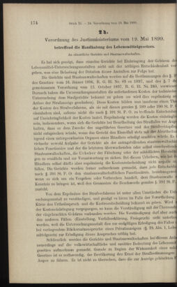 Verordnungsblatt des K.K. Justizministeriums 18990615 Seite: 44