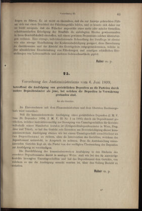 Verordnungsblatt des K.K. Justizministeriums 18990615 Seite: 6