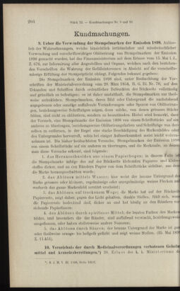 Verordnungsblatt des K.K. Justizministeriums 18990615 Seite: 74