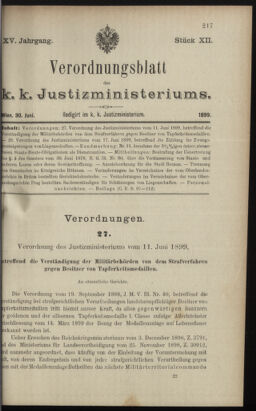 Verordnungsblatt des K.K. Justizministeriums 18990630 Seite: 4