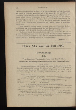 Verordnungsblatt des K.K. Justizministeriums 18990725 Seite: 1