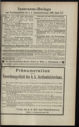 Verordnungsblatt des K.K. Justizministeriums 18990725 Seite: 17