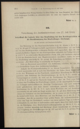 Verordnungsblatt des K.K. Justizministeriums 18990811 Seite: 7