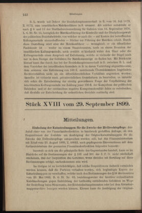 Verordnungsblatt des K.K. Justizministeriums 18990929 Seite: 1